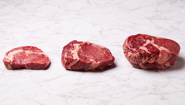 お肉のサイズ感